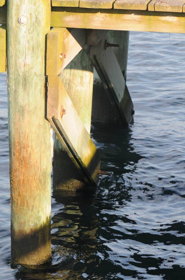 Water under the pier